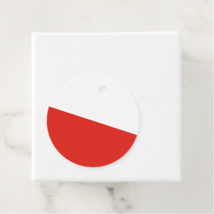 Poolse vlag bedankjes labels