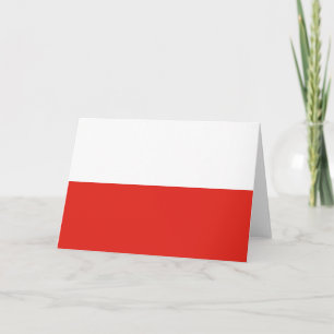 Poolse vlag bedankkaart