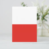 Poolse vlag bedankkaart (Staand voorkant)