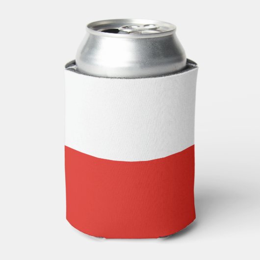 Poolse vlag blikjeskoeler (Blikje Voorkant)