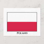 Poolse vlag briefkaart (Voorkant)