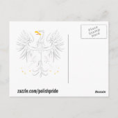 Poolse Vlag Briefkaart (Achterkant)