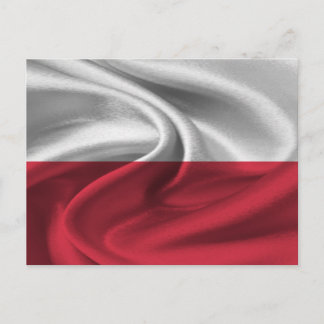Poolse vlag briefkaart