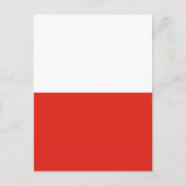 Poolse vlag briefkaart (Voorkant)