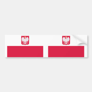 Poolse vlag bumpersticker