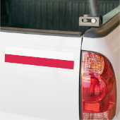 Poolse vlag bumpersticker (Op Truck)
