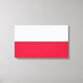 Poolse vlag canvas afdruk (Voorkant)