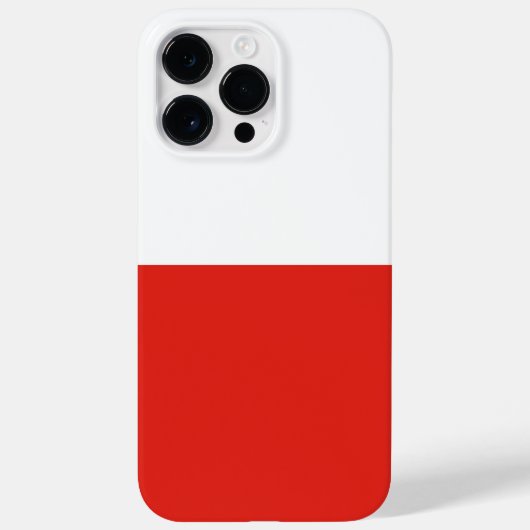 Poolse vlag Case-Mate iPhone case (Achterkant)
