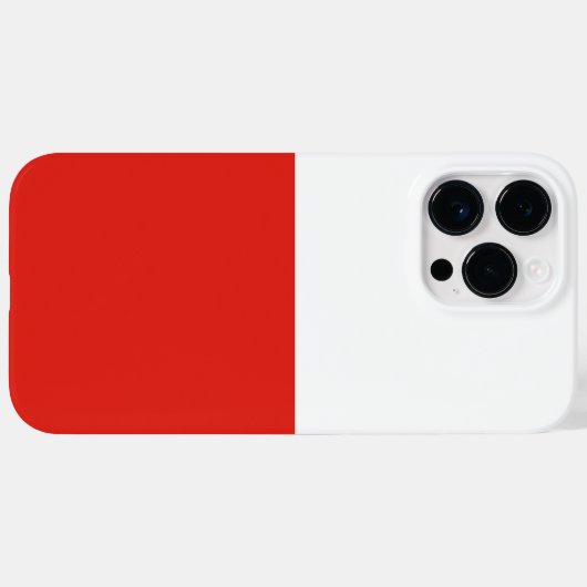 Poolse vlag Case-Mate iPhone case (Achterkant (horizontaal))