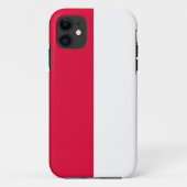 Poolse vlag Case-Mate iPhone case (Achterkant)