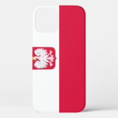 Poolse vlag Case-Mate iPhone case (Achterkant)