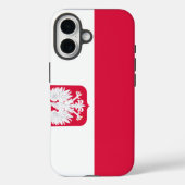 Poolse vlag Case-Mate iPhone case (Achterkant)