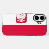 Poolse vlag Case-Mate iPhone case (Achterkant (horizontaal))