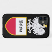 Poolse vlag Case-Mate iPhone case (Achterkant (horizontaal))