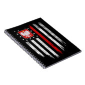 Poolse vlag Combo Poland Usa Polska Notitieboek (Rechterzijde)