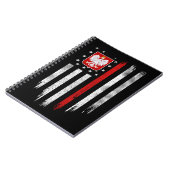Poolse vlag Combo Poland Usa Polska Notitieboek (Linkerzijde)