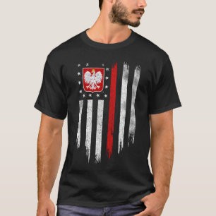Poolse vlag Combo Poland Usa Polska T-shirt
