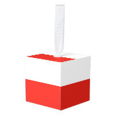 Poolse vlag decoratie (Voorkant hoekig)