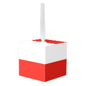 Poolse vlag decoratie (Achter hoekig)