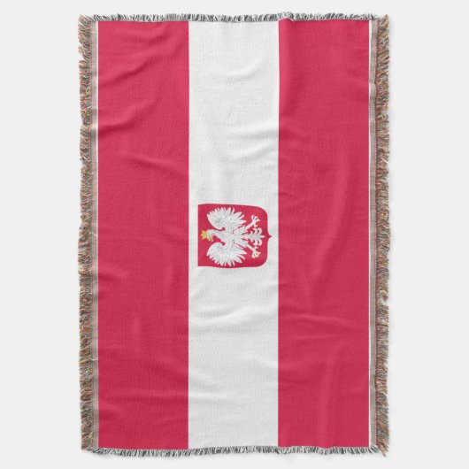Poolse vlag deken (Voorkant Verticaal)