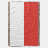 Poolse vlag deken (Voorkant Verticaal)