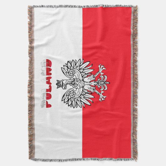 Poolse vlag deken (Voorkant Verticaal)