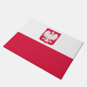 Poolse vlag deurmat (Schuin)