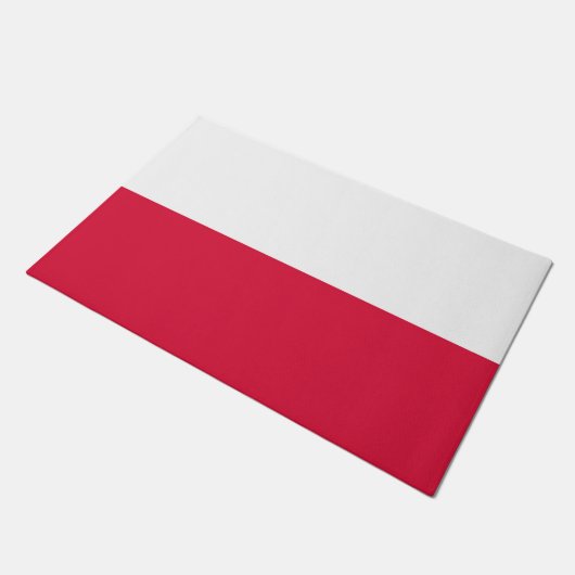 Poolse vlag deurmat (Schuin)