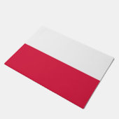 Poolse vlag deurmat (Schuin)