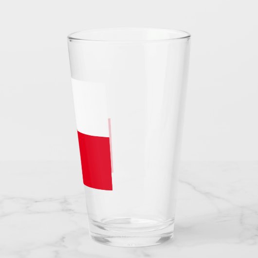 Poolse vlag Drink glas (Links)