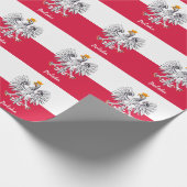 Poolse vlag, Eagle en Poolse cadeautjes Verpakking Cadeaupapier (Hoek)