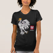 Poolse vlag, Eagle en Poolse mode Polska/sport T-shirt (Voorkant)