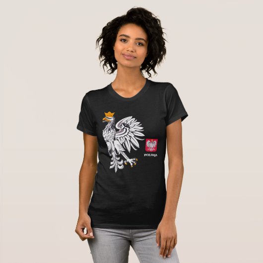 Poolse vlag, Eagle en Poolse mode Polska/sport T-shirt (Voorkant volledig)