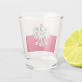 Poolse vlag & Eagle Polen land patriot/sport Shot Glas (Achterkant)