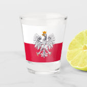 Poolse vlag & Eagle Polen land patriot/sport Shot Glas (Voorkant)