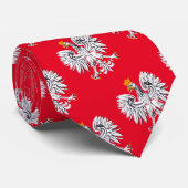 Poolse vlag en Eagle Polen reizen, vakantie/sport Stropdas (Opgerold)