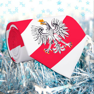 Poolse vlag en Eagle Polen reizen, zakendoen en sp Stropdas