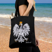 Poolse vlag en Eagle, Poolse mode/sportfans Tote Bag