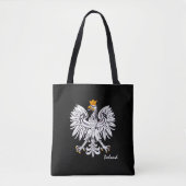Poolse vlag en Eagle, Poolse mode/sportfans Tote Bag (Voorkant)