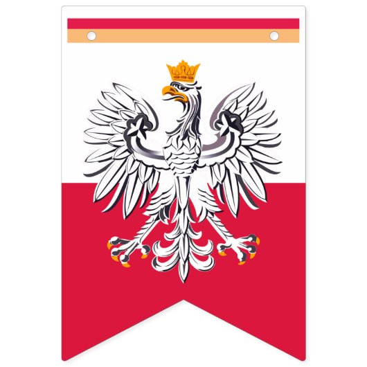 Poolse vlag en partij Polen Eagle Banners/bruiloft Vlaggetjes (Tweede vlag)