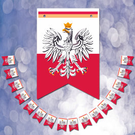 Poolse vlag en partij Polen Eagle Banners/bruiloft Vlaggetjes