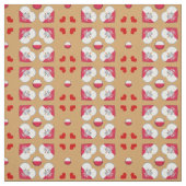 Poolse vlag en Poolse mode Stof (Swatch)
