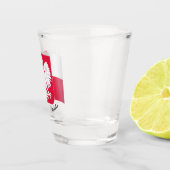 Poolse vlag en Poolse wapenschild/partij Shot Glas (Rechts)