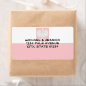 Poolse vlag etiket (Insitu)