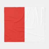 Poolse vlag fleece deken (Voorkant (Horizontaal))