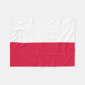 Poolse vlag fleece deken (Voorkant (Horizontaal))
