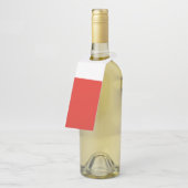 Poolse vlag flessenhanger (Schuin)