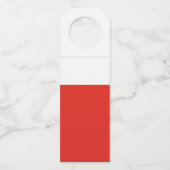 Poolse vlag flessenhanger (Achterkant)