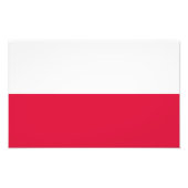 Poolse vlag foto afdruk (Voorkant)