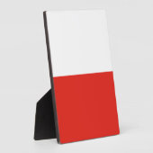 Poolse vlag fotoplaat (Zijkant)